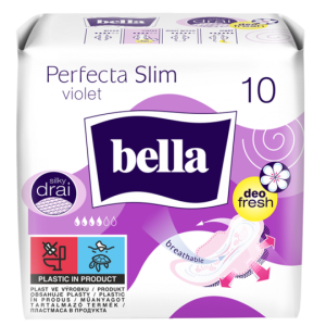 Прокладки критические Bella Perfecta Slim Violet, 4 капли, 10шт