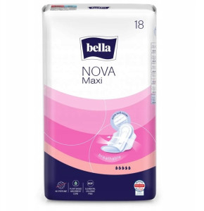 Прокладки гигиенические Bella Nova Maxi breathable, 5 капель, 18шт