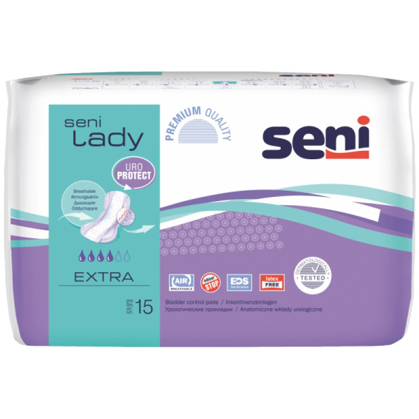 Прокладки урологические Seni Lady Extra, 4 капли, 15шт
