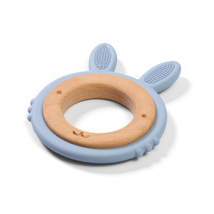 Прорезыватель детский BabyOno, дерево/силикон