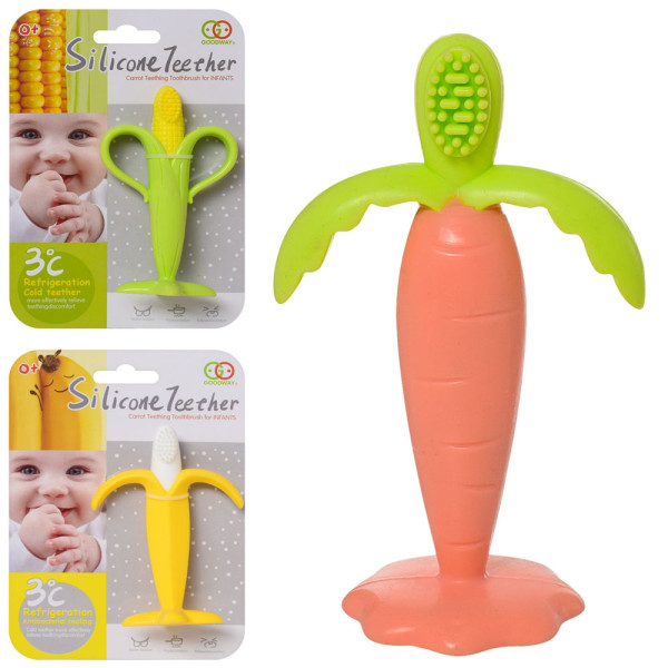 Прорезыватель Silicone Teether Банан/Морковка