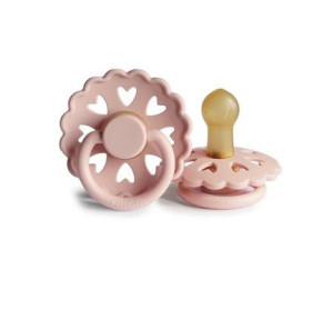 Пустышка круглая Frigg Daisy Heart, латекс, 6-18 м