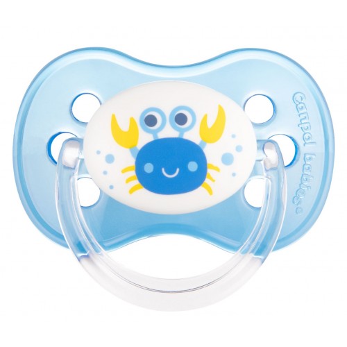 Пустышка круглая Canpol babies Love&Sea, силикон, категория C, 18m+