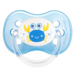 Пустышка круглая Canpol babies Love&Sea, силикон, категория C, 18m+