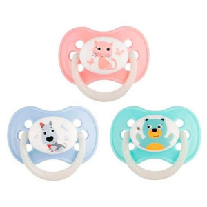 Пустышка круглая Canpol babies Animals, латекс, 6-18m+, категория В, 1шт.