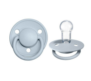 Пустышка круглая Bibs de Lux, силикон, 0-36 м