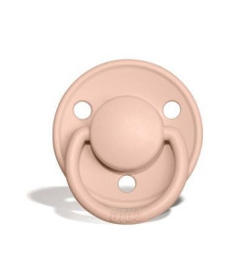 Пустышка круглая Bibs de Lux, силикон, 0-36 м