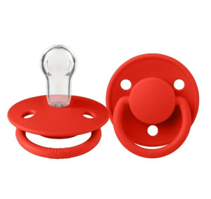 Пустышка круглая Bibs de Lux, силикон, 0-36 м