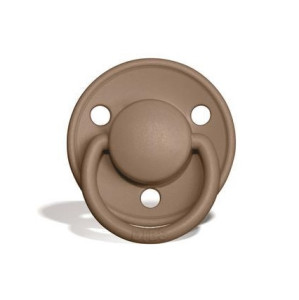 Пустышка круглая Bibs de Lux, силикон, 0-36 м