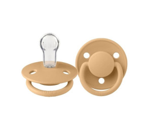 Пустышка круглая Bibs de Lux, силикон, 0-36 м