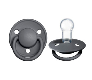 Пустышка круглая Bibs de Lux, силикон, 0-36 м
