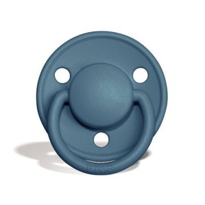 Пустышка круглая Bibs de Lux, силикон, 0-36 м
