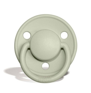 Пустышка круглая Bibs de Lux, силикон, 0-36 м