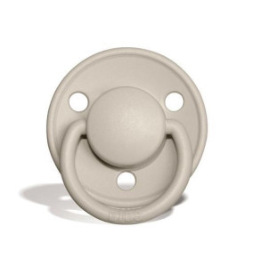 Пустышка круглая Bibs de Lux, силикон, 0-36 м