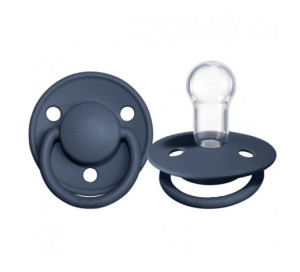 Пустышка круглая Bibs de Lux, силикон, 0-36 м