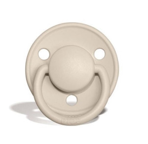 Пустышка круглая Bibs de Lux, силикон, 0-36 м