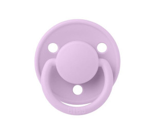 Пустышка круглая Bibs de Lux, силикон, 0-36 м
