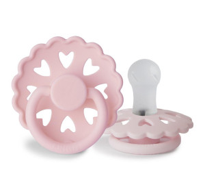 Пустышка круглая Frigg Daisy Heart, силикон, S (0-6 м)