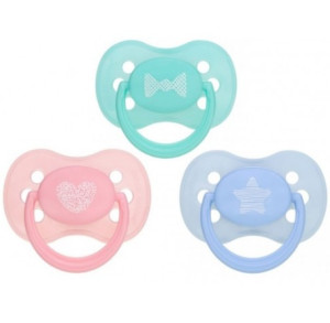 Пустышка симметричная Canpol babies Pastelove, силикон, 6-18m, 1шт