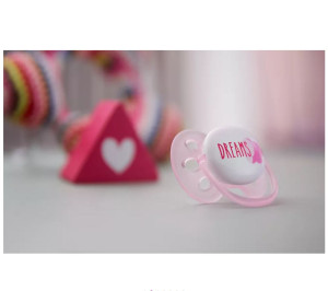 Пустышка Philips AVENT Ultra Soft Dreams, ультрамягкая, для девочки, 0-6m, 2шт.