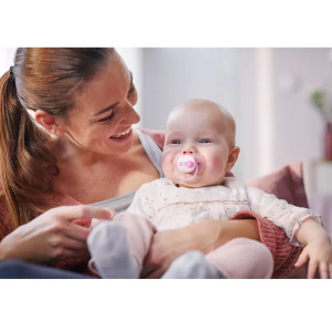 Пустышка Philips AVENT Ultra Soft Dreams, ультрамягкая, для девочки, 0-6m, 2шт.