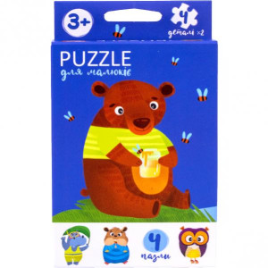 Набор пазл Danko Toys PFK-01U-04U, украинский язык, 8 двухсторонних деталей