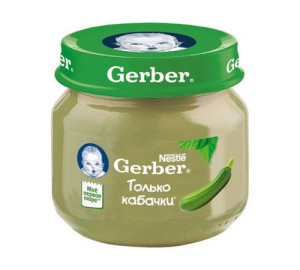 Пюре детское Gerber Кабачок, 4m+, 80 гр.