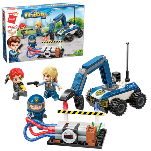 Конструктор Qman 1932-2 Полиция, транспорт, фигурки, 107 деталей