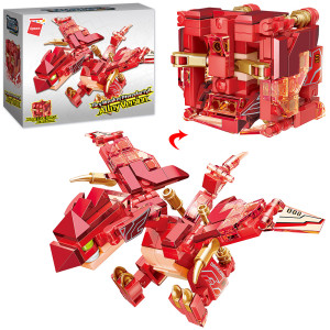 Конструктор Qman 41211 Дракон+куб, 2в1, 126 деталей