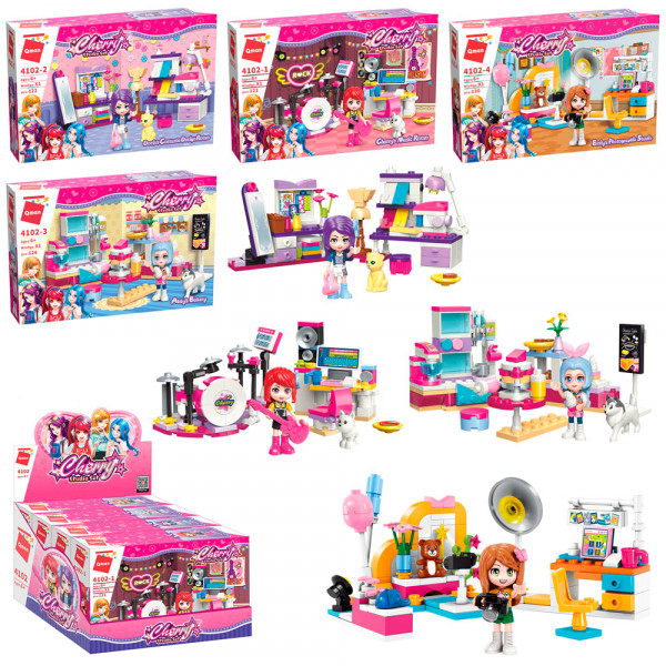 Конструктор Qman 4102 Мебель, фигурки, от 121 деталей