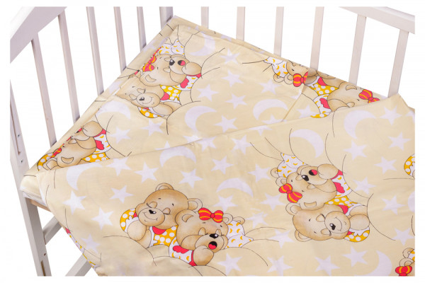 Сменный комплект Qvatro Gold SG-03 Мишка на подушках, бежевый: 3 элемента