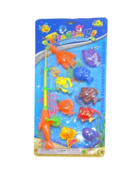 Рыбалка детская Fishing, 1удочка, 9 рыбок