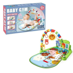 Развивающий коврик Baby Gum, с пианино, ростомер, 70х45см