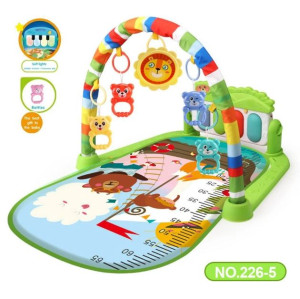 Развивающий коврик Baby Gum, с пианино, ростомер, 70х45см