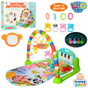 Развивающий коврик Limo toy Счастливое детство 698-55A, с музыкой и светом