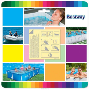 Ремкомплект Bestway 62091, самоклеящийся, водостойкий, 6 заплаток