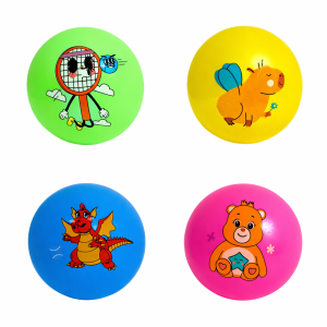 Мяч детский Mom-Be Рисунки, резиновый, 18/23 см