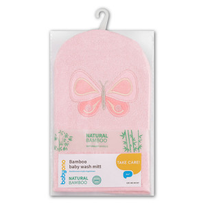 Рукавичка BabyOno Natural Bamboo, для купания новорожденных, хлопок