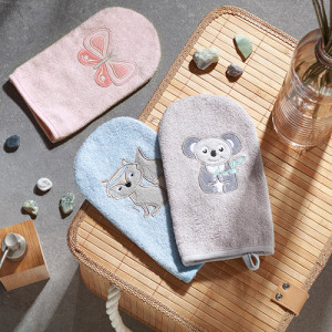 Рукавичка BabyOno Natural Bamboo, для купания новорожденных, хлопок