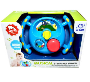 Заводной музыкальный руль для детей, звуковые эффекты