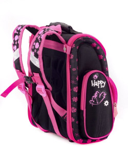 Рюкзак школьный 4997-4999, ортопедический, каркасный, 1 отделение, 33 х 23 х 14 см