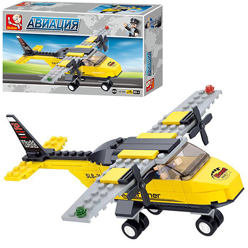 Конструктор SLUBAN M38-B0360 Авиация, 110 деталей