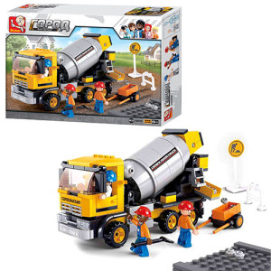 Конструктор SLUBAN M38-B0550 Бетономешалка, 296 деталей