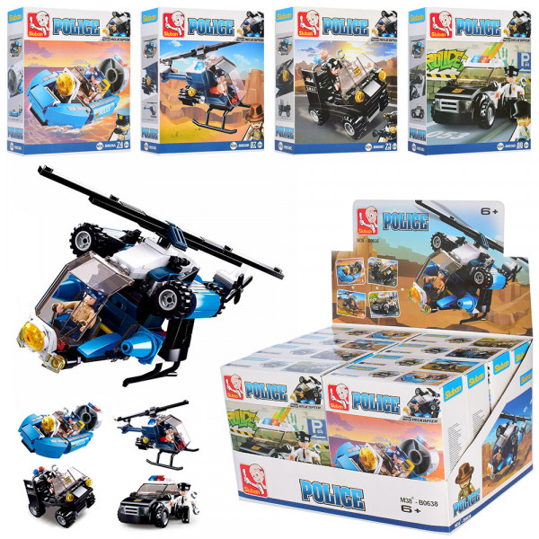 Конструктор SLUBAN M38-B0638 Полиция, транспорт, фигурка, от73 дет