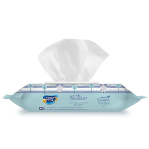 Влажные салфетки Солнце и Луна Neo Baby, с клапаном, 54шт