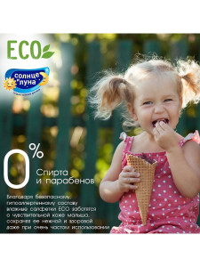 Влажные салфетки Солнце и Луна Eco Нежное Алоэ Вера, с клапаном, 63шт