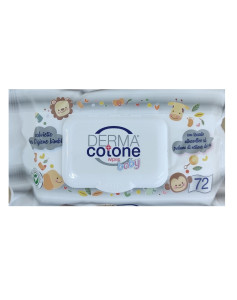 Салфетки влажные Derma+Cotone, с клапаном, 72шт