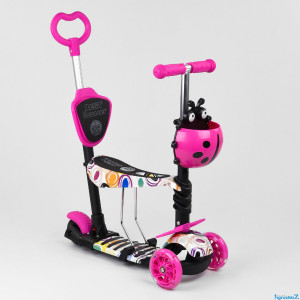 Самокат трехколесный Best Scooter Божья коровка, трансформер