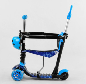 Самокат трехколесный Best Scooter S Божья коровка Абстракция, с бампером, трансформер