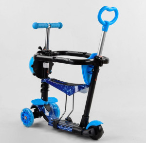 Самокат трехколесный Best Scooter S Божья коровка Абстракция, с бампером, трансформер